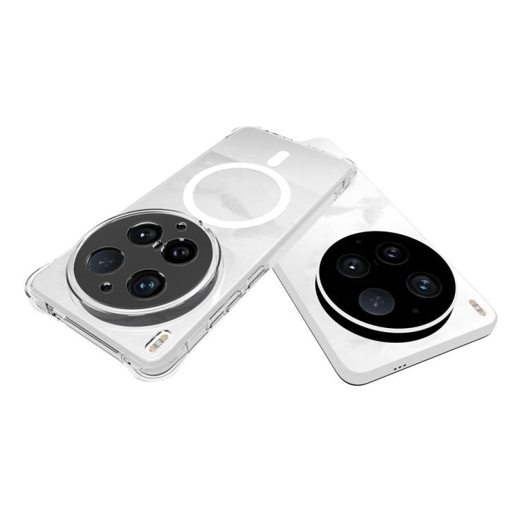 For vivo X300 Ultra 5G Shockproof Non-slip Magnetic TPU Phone Case - Transparent