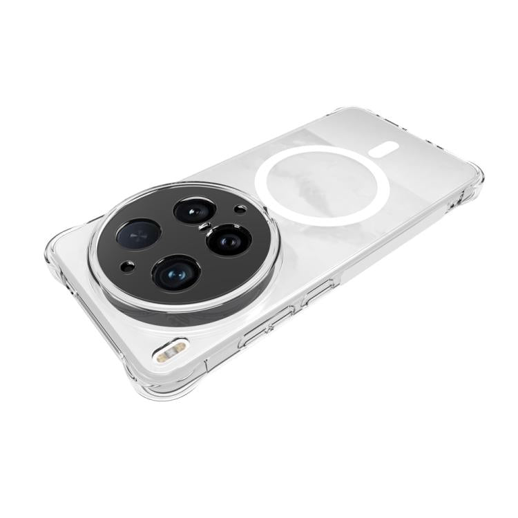 For vivo X300 Ultra 5G Shockproof Non-slip Magnetic TPU Phone Case - Transparent