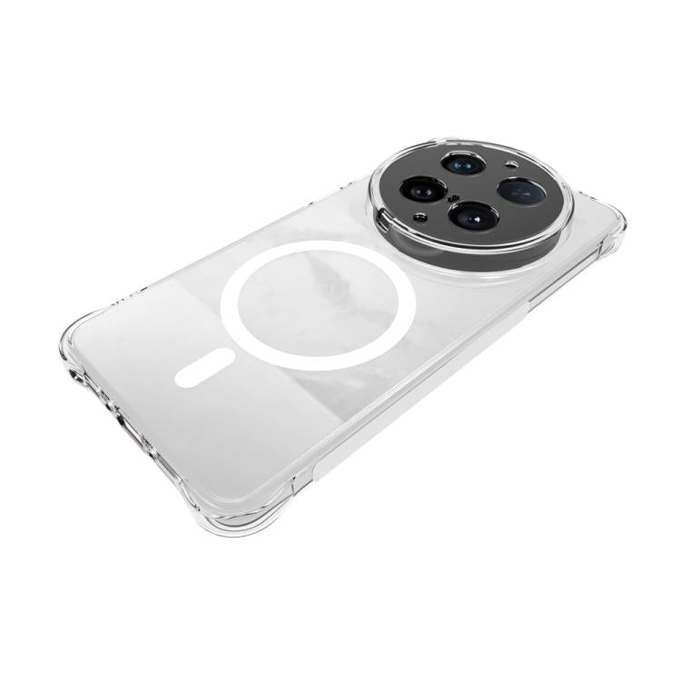 For vivo X300 Ultra 5G Shockproof Non-slip Magnetic TPU Phone Case - Transparent
