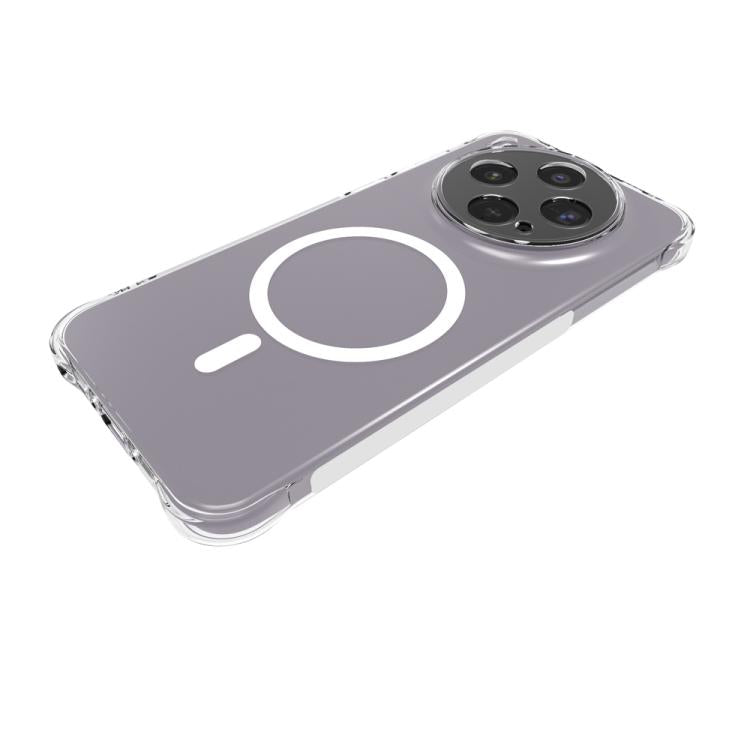 For vivo X300s 5G Shockproof Non-slip Magnetic TPU Phone Case - Transparent