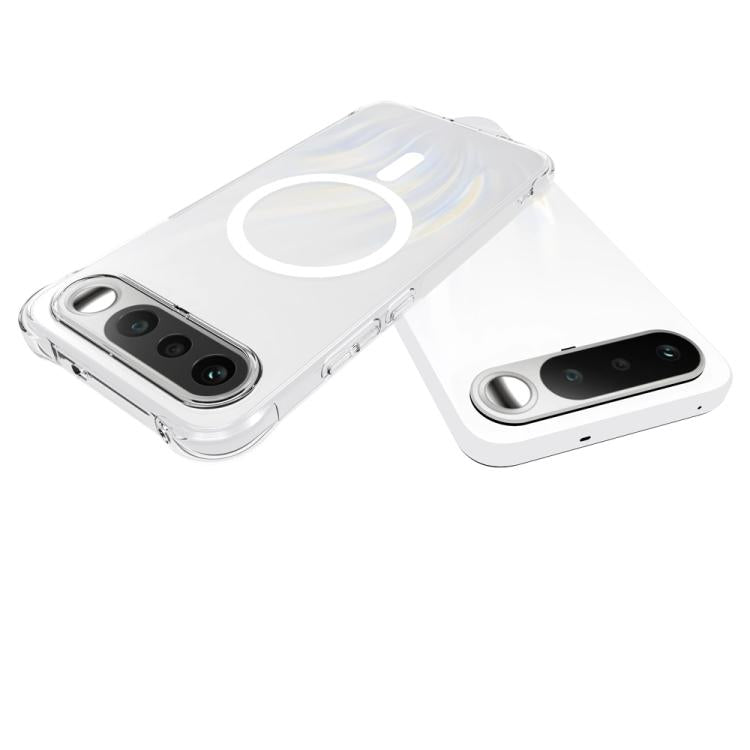 For Realme 16 5G Global Shockproof Non-slip Magnetic TPU Phone Case - Transparent