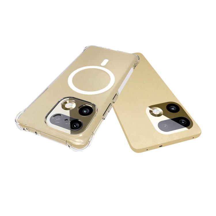 For Realme 16 Pro+ 5G Global Shockproof Non-slip Magnetic TPU Phone Case - Transparent