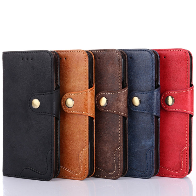 For iPhone 12 / 12 Pro Rivet PU + TPU Horizontal Flip Leather Case with Holder & Card Slots & Wallet