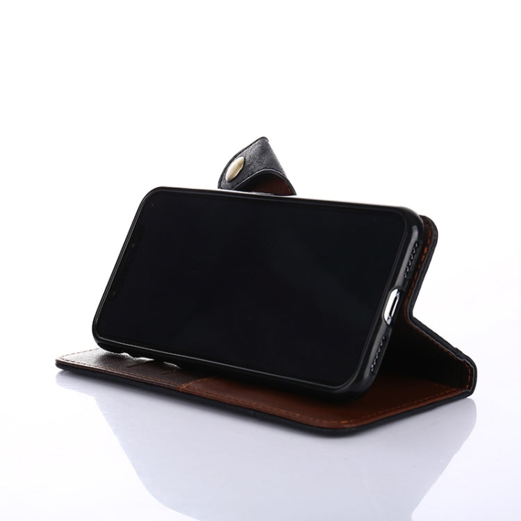 For iPhone 12 Pro Max Rivet PU + TPU Horizontal Flip Leather Case with Holder & Card Slots & Wallet