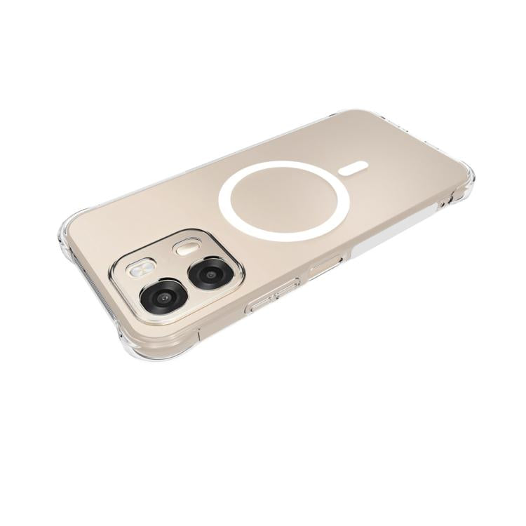 For OPPO A6s 5G / A6 5G / A6 4G Global Shockproof Non-slip Magnetic TPU Phone Case - Transparent