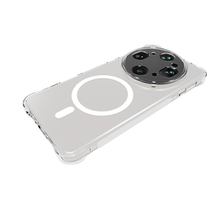 For OPPO Find X9 Ultra 5G Shockproof Non-slip Magnetic TPU Phone Case - Transparent