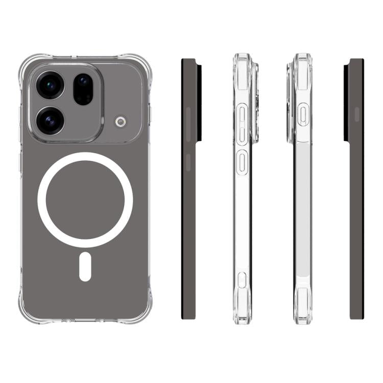 For OPPO Find X9s Pro 5G Shockproof Non-slip Magnetic TPU Phone Case - Transparent