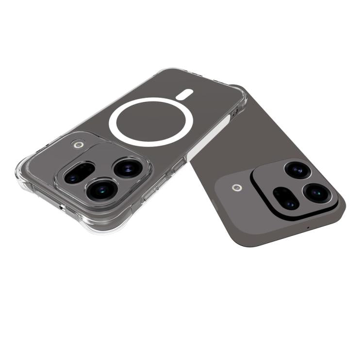 For OPPO Find X9s Pro 5G Shockproof Non-slip Magnetic TPU Phone Case - Transparent
