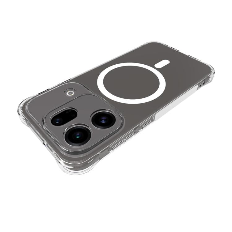 For OPPO Find X9s Pro 5G Shockproof Non-slip Magnetic TPU Phone Case - Transparent