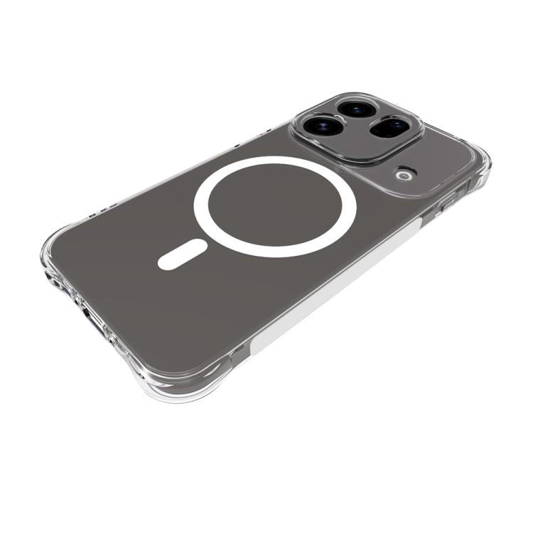 For OPPO Find X9s Pro 5G Shockproof Non-slip Magnetic TPU Phone Case - Transparent