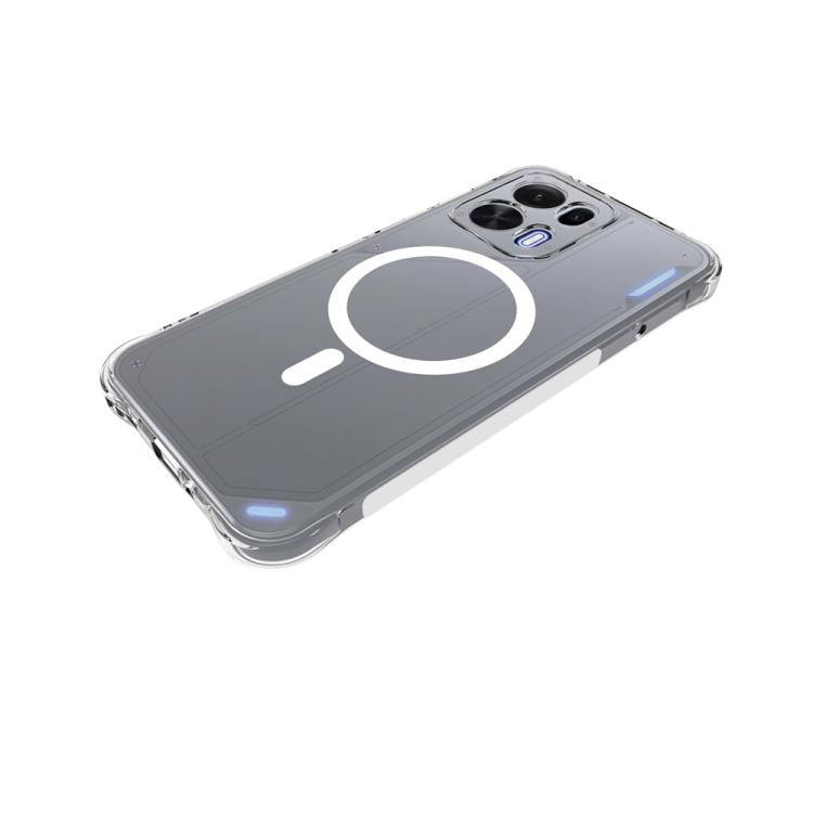 For OPPO K15 Pro 5G Shockproof Non-slip Magnetic TPU Phone Case - Transparent