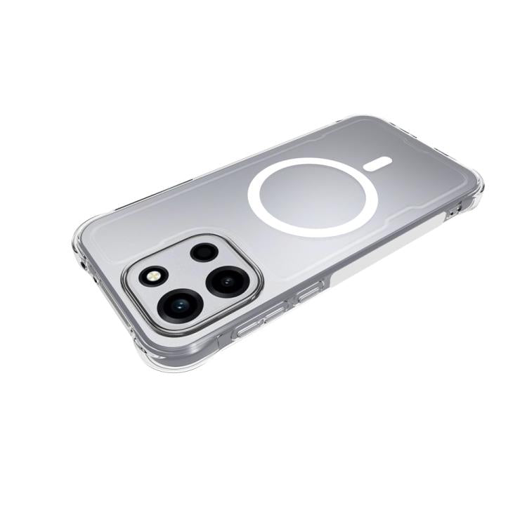For OnePlus Turbo 6 5G Shockproof Non-slip Magnetic TPU Phone Case - Transparent