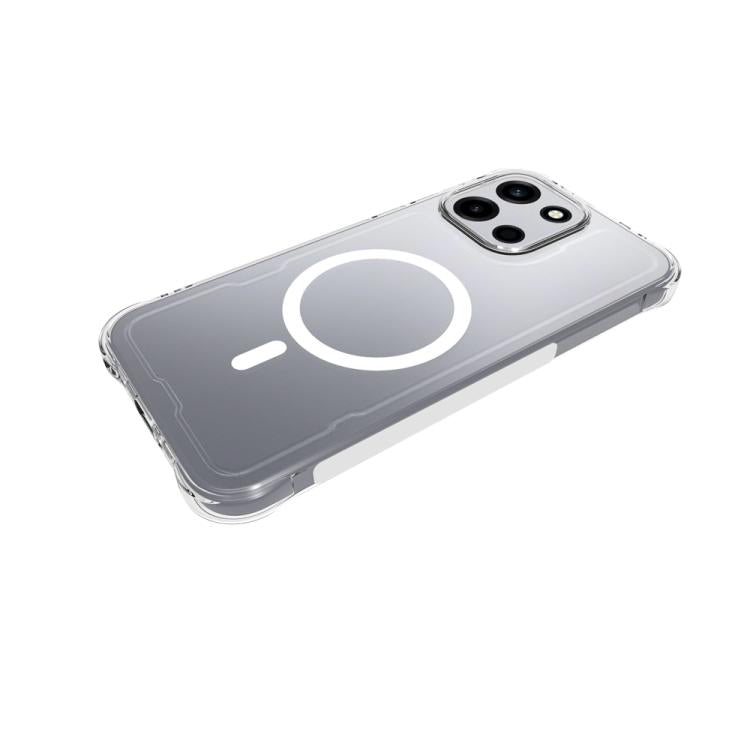 For OnePlus Turbo 6 5G Shockproof Non-slip Magnetic TPU Phone Case - Transparent
