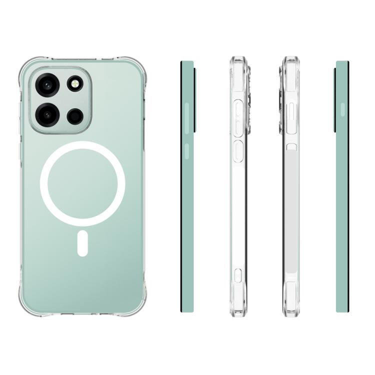 For OnePlus Nord 6 5G Shockproof Non-slip Magnetic TPU Phone Case - Transparent