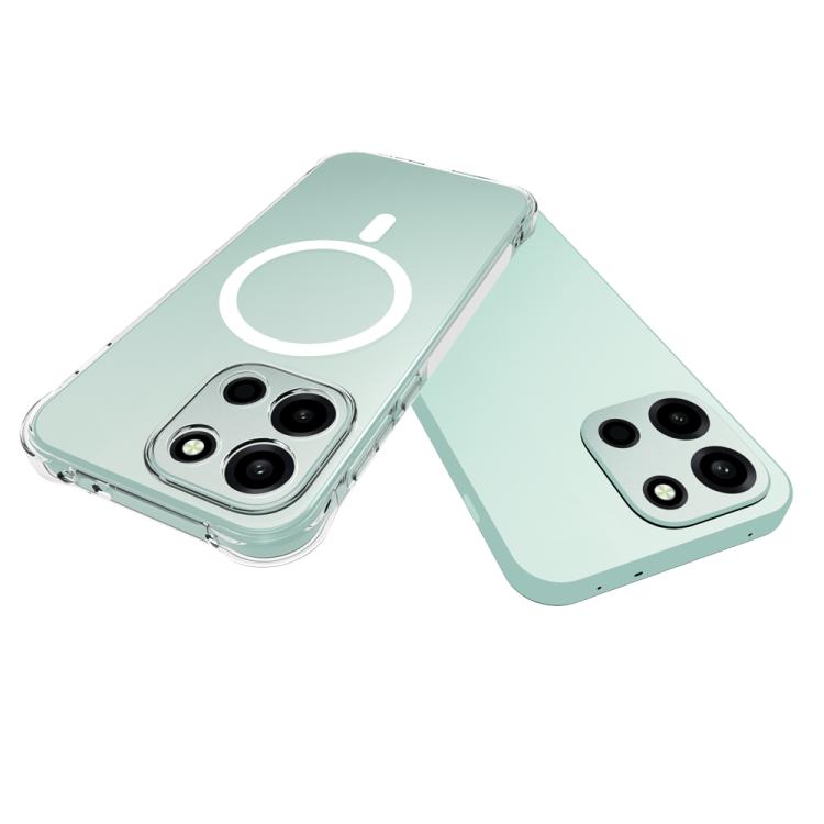 For OnePlus Nord 6 5G Shockproof Non-slip Magnetic TPU Phone Case - Transparent