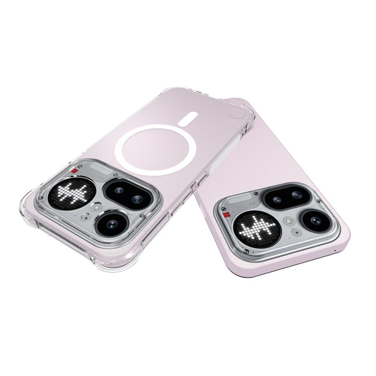 For Nothing Phone 4a Pro Shockproof Non-slip Magnetic TPU Phone Case - Transparent