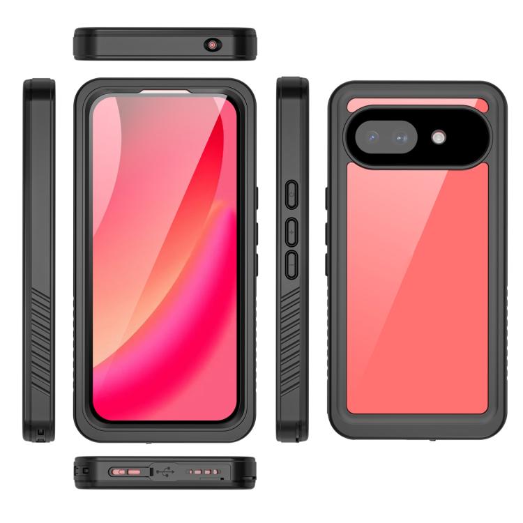 For Google Pixel 10a RedPepper Shockproof IP68 Waterproof PC Hybrid TPU Phone Case - Black