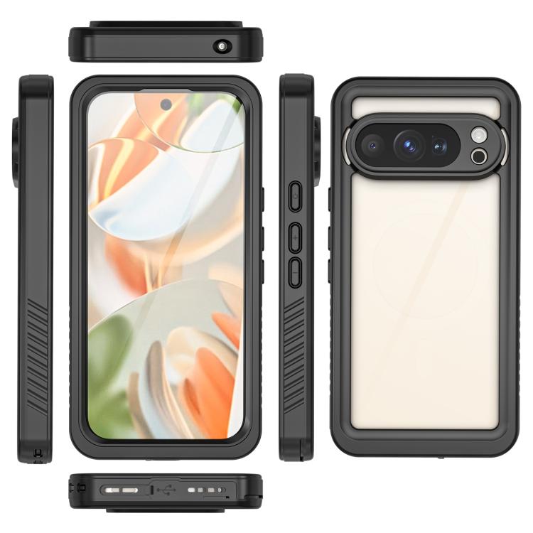 For Google Pixel 10 Pro RedPepper Shockproof IP68 Waterproof PC Hybrid TPU Phone Case - Black