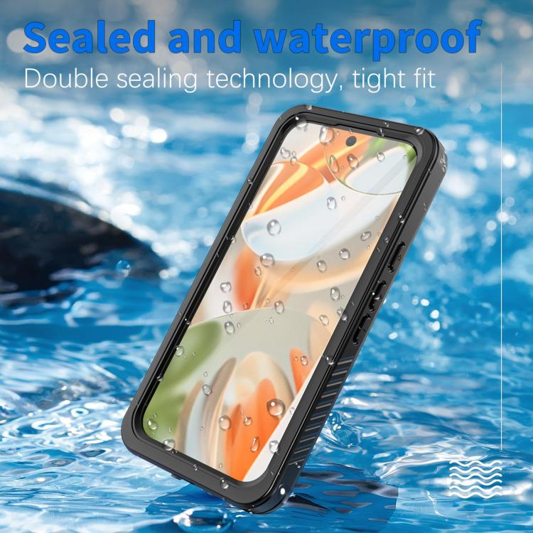 For Google Pixel 10 Pro RedPepper Shockproof IP68 Waterproof PC Hybrid TPU Phone Case - Black