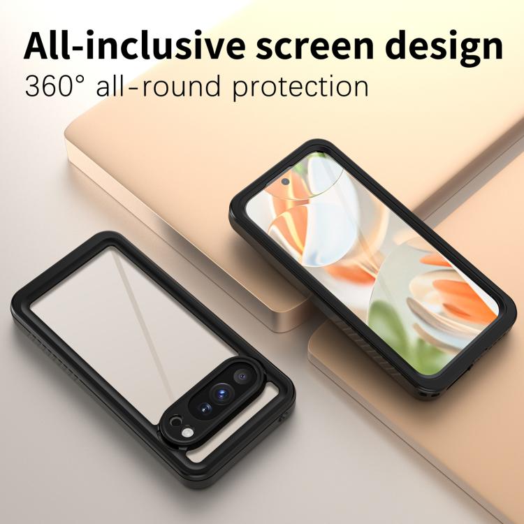For Google Pixel 10 Pro RedPepper Shockproof IP68 Waterproof PC Hybrid TPU Phone Case - Black