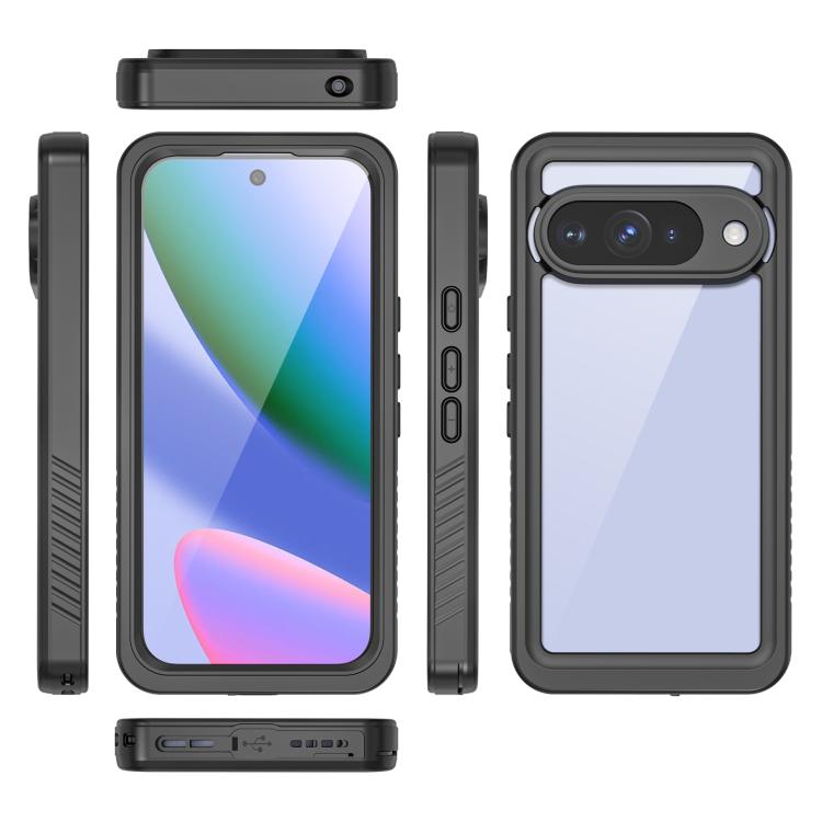 For Google Pixel 10 RedPepper Shockproof IP68 Waterproof PC Hybrid TPU Phone Case - Black