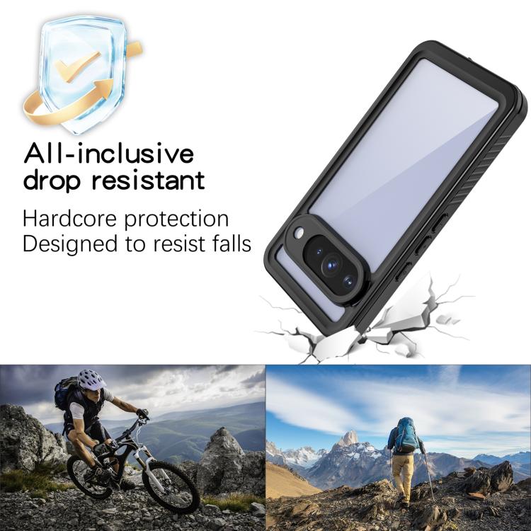 For Google Pixel 10 RedPepper Shockproof IP68 Waterproof PC Hybrid TPU Phone Case - Black