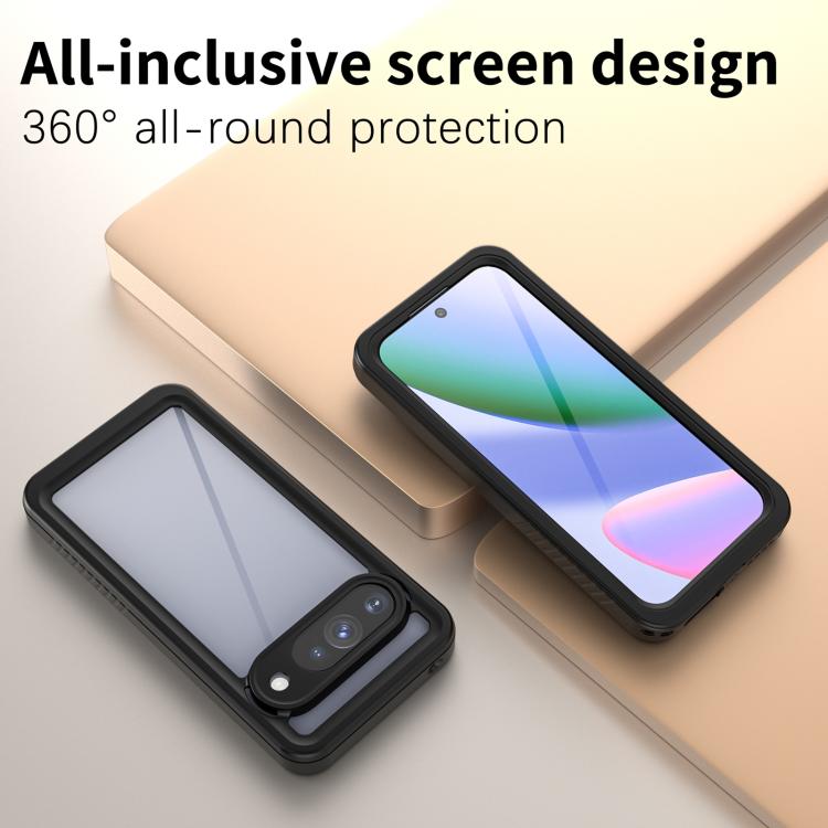 For Google Pixel 10 RedPepper Shockproof IP68 Waterproof PC Hybrid TPU Phone Case - Black