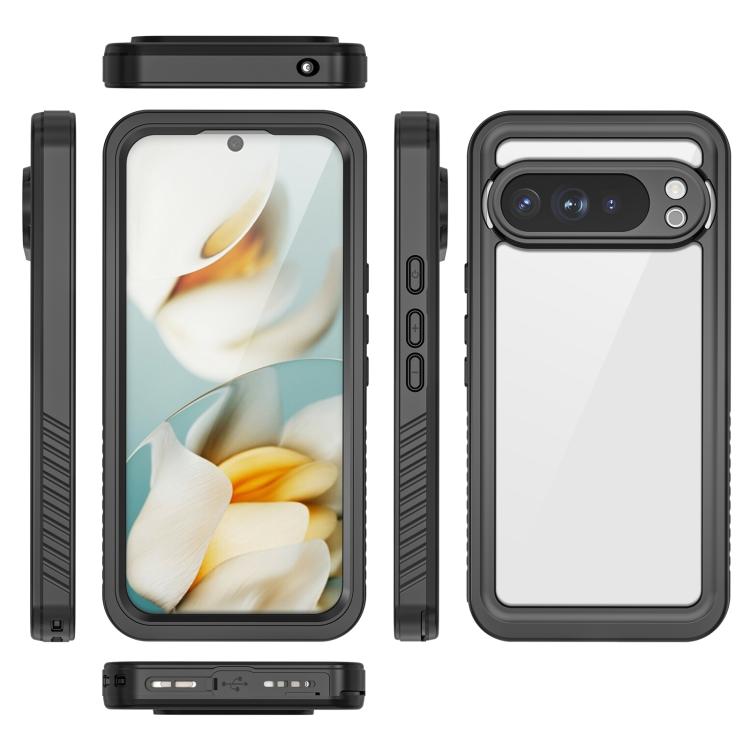 For Google Pixel 10 Pro XL RedPepper Shockproof IP68 Waterproof PC Hybrid TPU Phone Case - Black