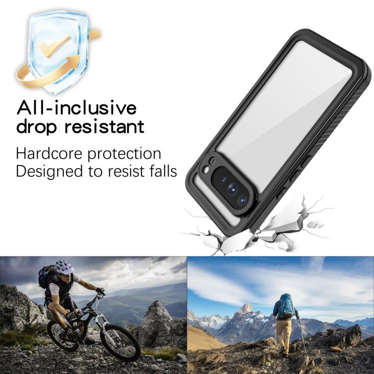 For Google Pixel 10 Pro XL RedPepper Shockproof IP68 Waterproof PC Hybrid TPU Phone Case - Black