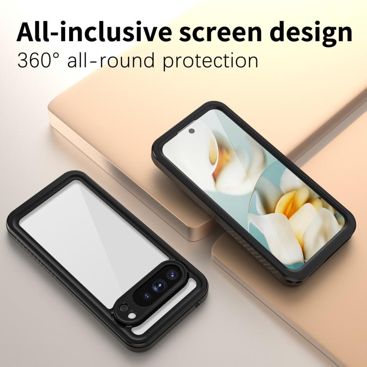 For Google Pixel 10 Pro XL RedPepper Shockproof IP68 Waterproof PC Hybrid TPU Phone Case - Black