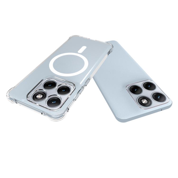 For Motorola Edge 70 Fusion 5G Shockproof Non-slip Magnetic TPU Phone Case - Transparent