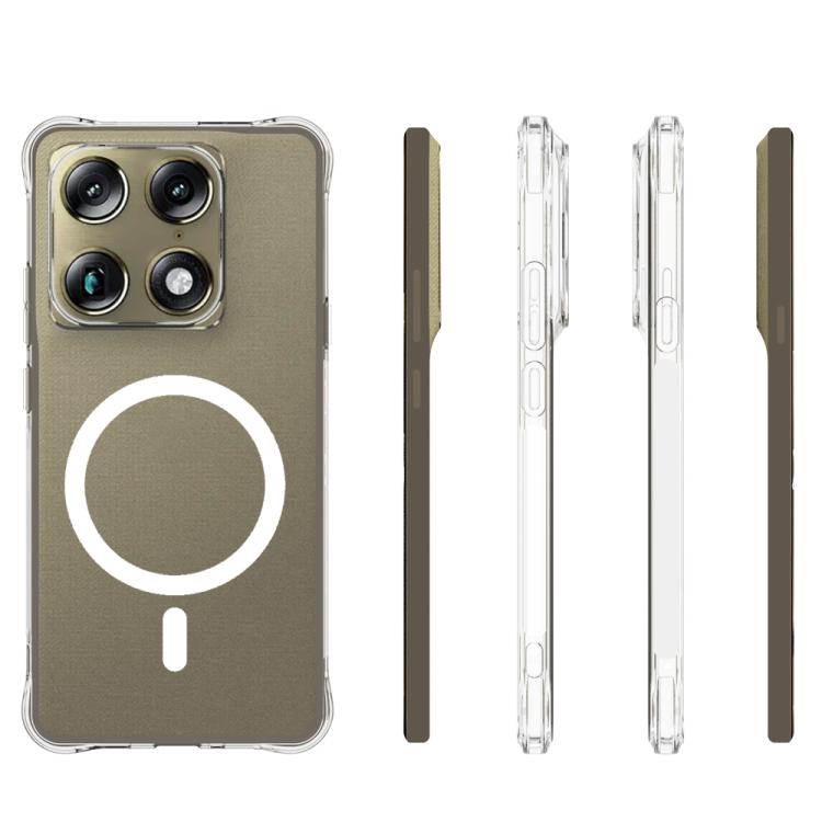 For Motorola Signature 5G Shockproof Non-slip Magnetic TPU Phone Case - Transparent