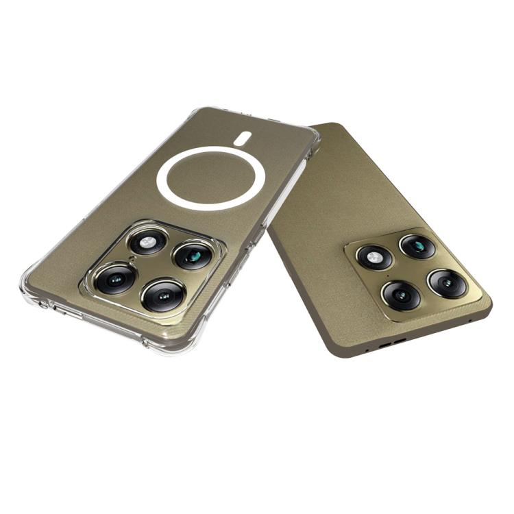 For Motorola Signature 5G Shockproof Non-slip Magnetic TPU Phone Case - Transparent