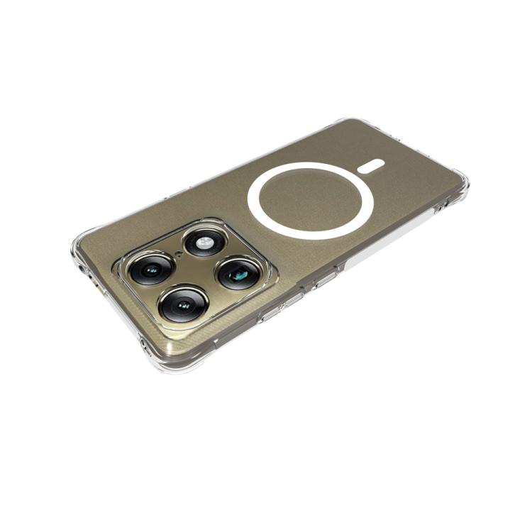For Motorola Signature 5G Shockproof Non-slip Magnetic TPU Phone Case - Transparent