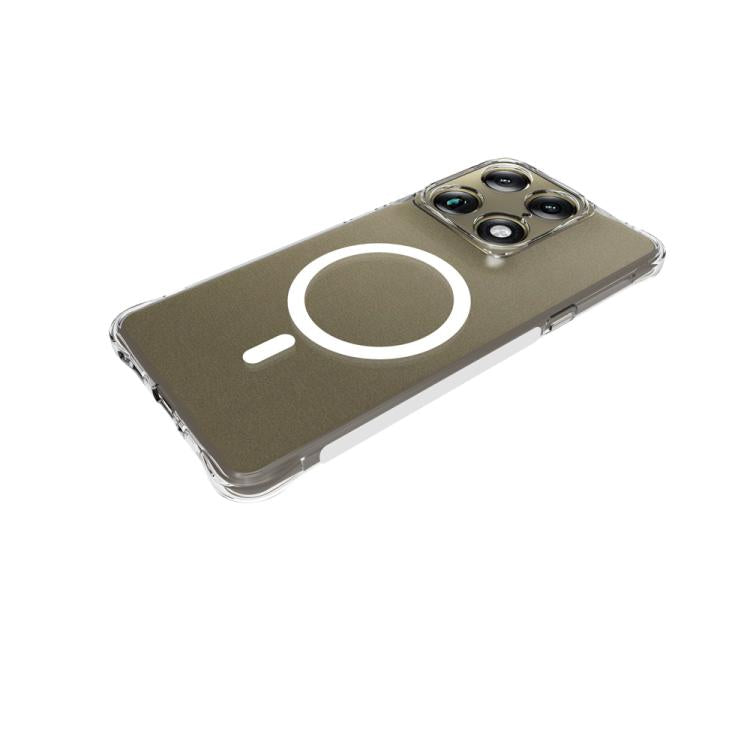 For Motorola Signature 5G Shockproof Non-slip Magnetic TPU Phone Case - Transparent