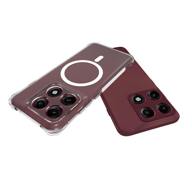 For Motorola Edge 70 Pro 5G Shockproof Non-slip Magnetic TPU Phone Case - Transparent