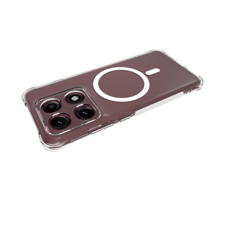 For Motorola Edge 70 Pro 5G Shockproof Non-slip Magnetic TPU Phone Case - Transparent