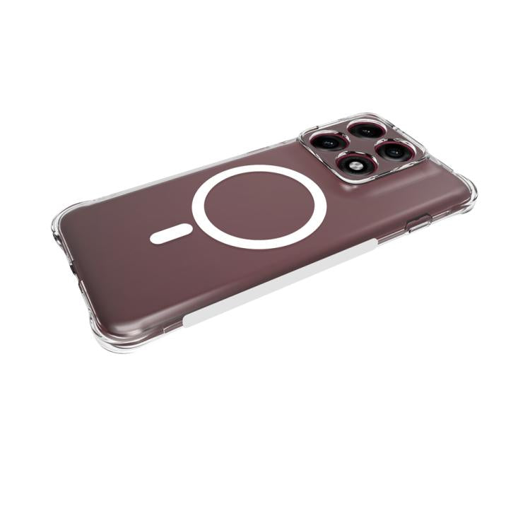 For Motorola Edge 70 Pro 5G Shockproof Non-slip Magnetic TPU Phone Case - Transparent