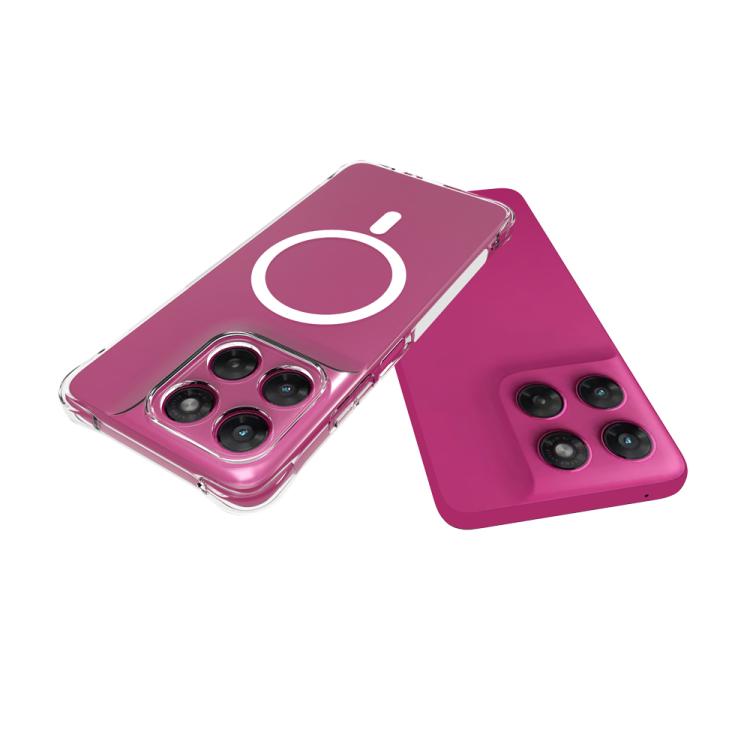 For Motorola Moto G37 / G47 5G Shockproof Non-slip Magnetic TPU Phone Case - Transparent
