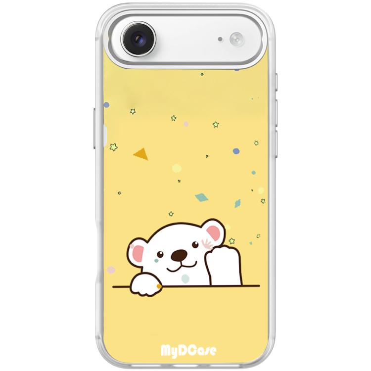 For iPhone Air Waving Little Bear Pattern Magnetic Phone Case