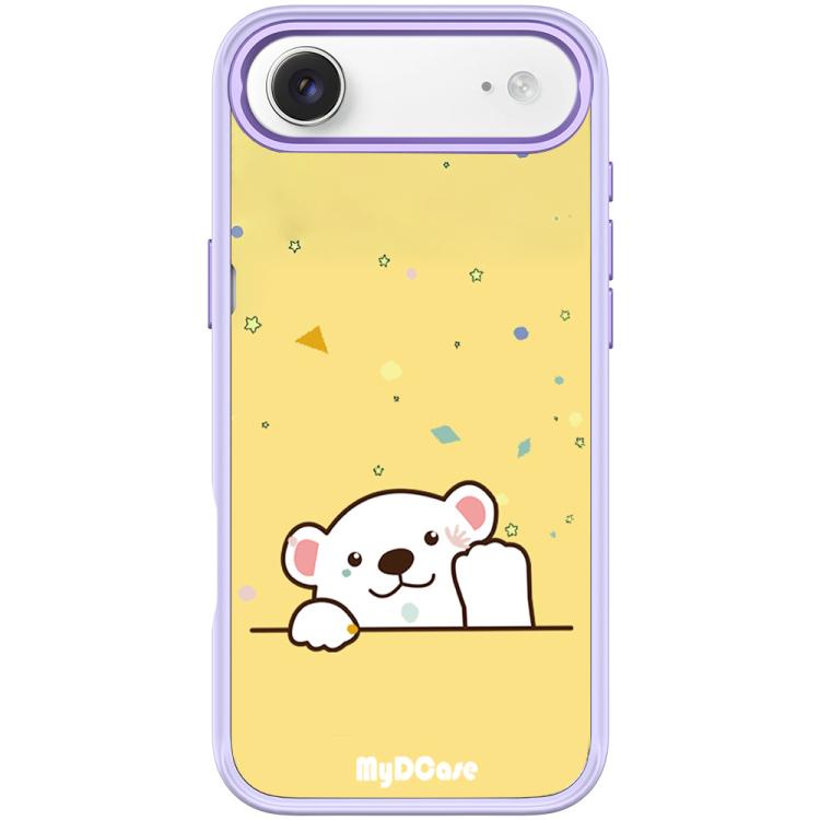 For iPhone Air Waving Little Bear Pattern Magnetic Phone Case