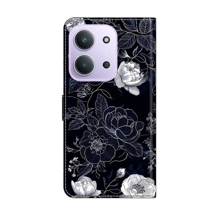 For Redmi 15C 5G / 4G EU 173mm Crystal-Like Painted Vegan Leather Phone Case