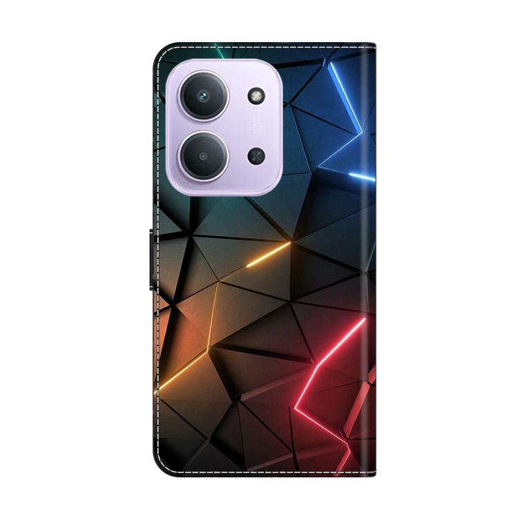 For Redmi 15C 5G / 4G EU 173mm Crystal-Like Painted Vegan Leather Phone Case