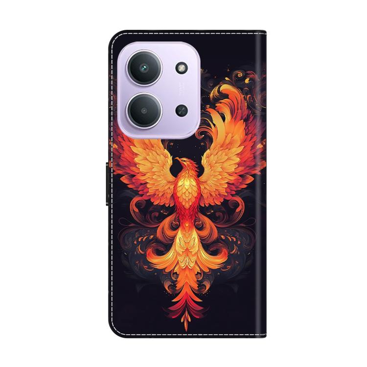 For Redmi 15C 5G / 4G EU 173mm Crystal-Like Painted Vegan Leather Phone Case