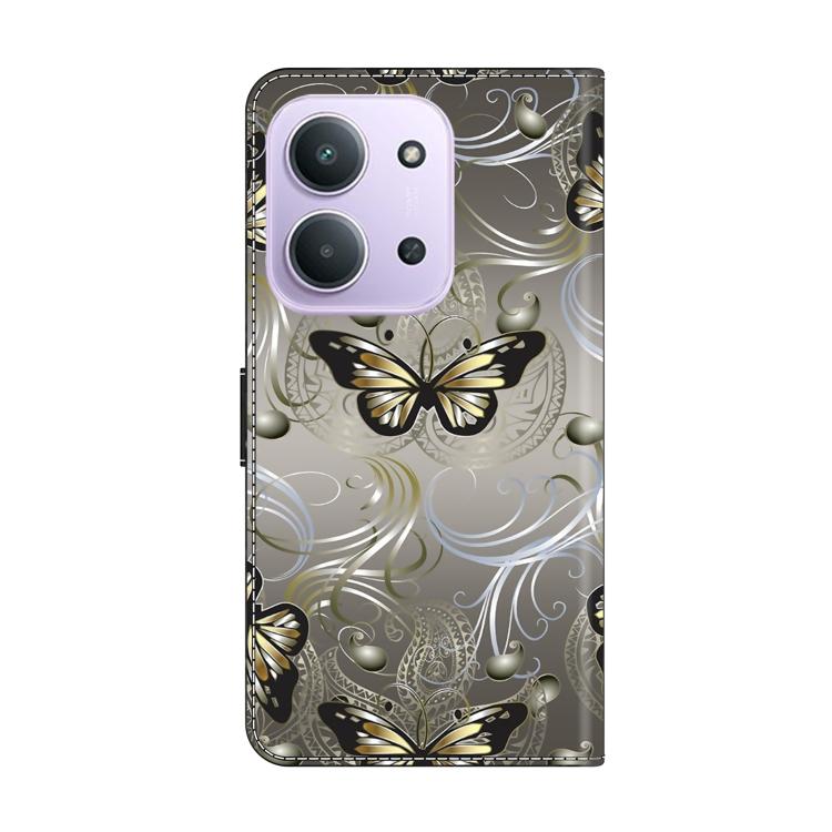 For Redmi 15C 5G / 4G EU 173mm Crystal-Like Painted Vegan Leather Phone Case