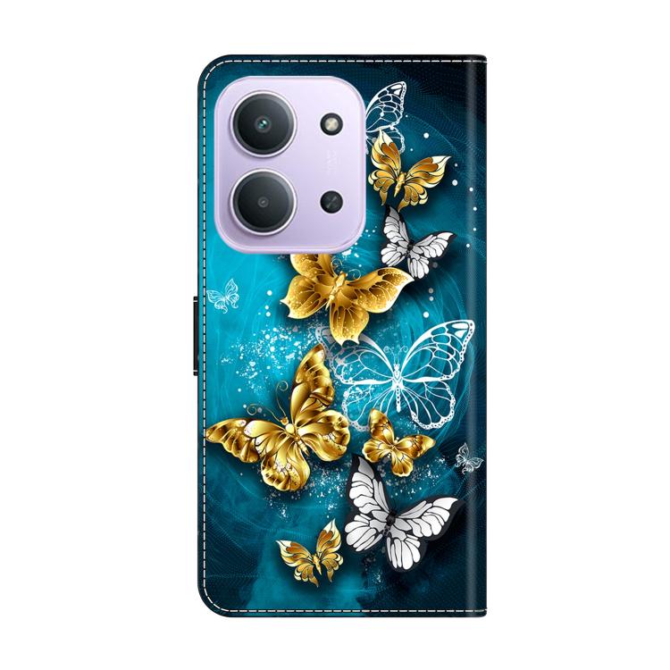 For Redmi 15C 5G / 4G EU 173mm Crystal-Like Painted Vegan Leather Phone Case