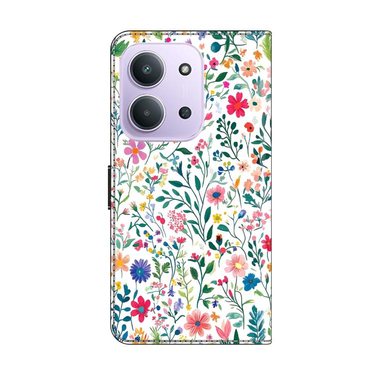 For Redmi 15C 5G / 4G EU 173mm Crystal-Like Painted Vegan Leather Phone Case