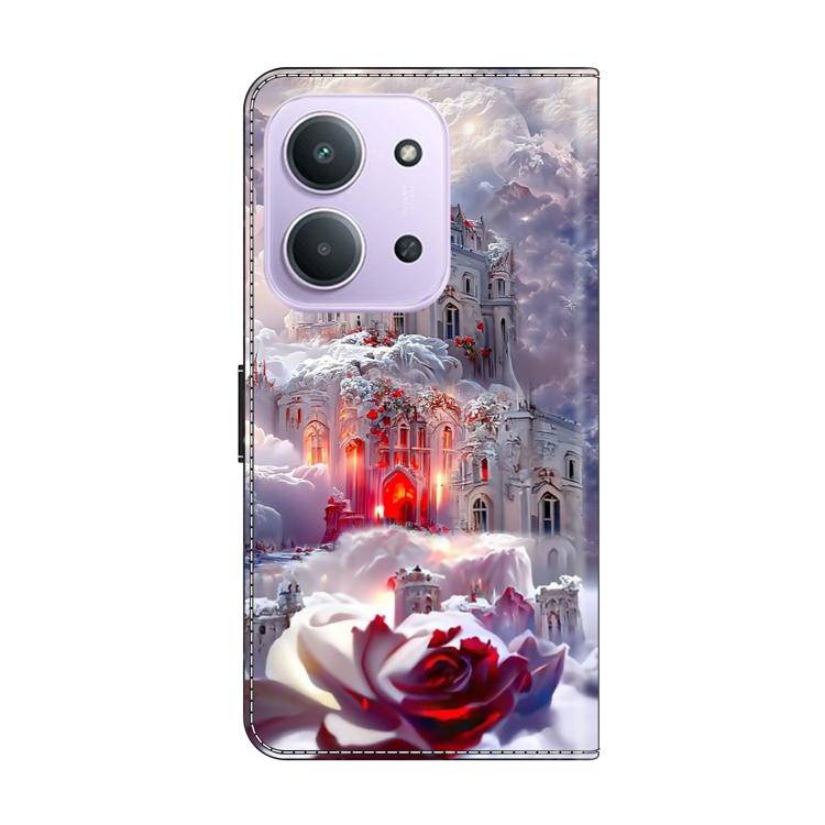 For Redmi 15C 5G / 4G EU 173mm Crystal-Like Painted Vegan Leather Phone Case
