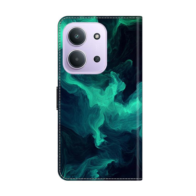 For Redmi 15C 5G / 4G EU 173mm Crystal-Like Painted Vegan Leather Phone Case