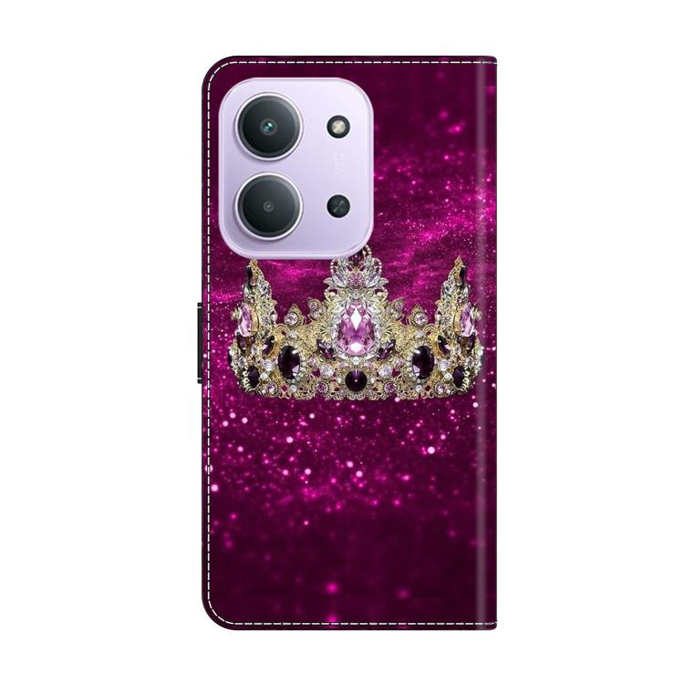 For Redmi 15C 5G / 4G EU 173mm Crystal-Like Painted Vegan Leather Phone Case